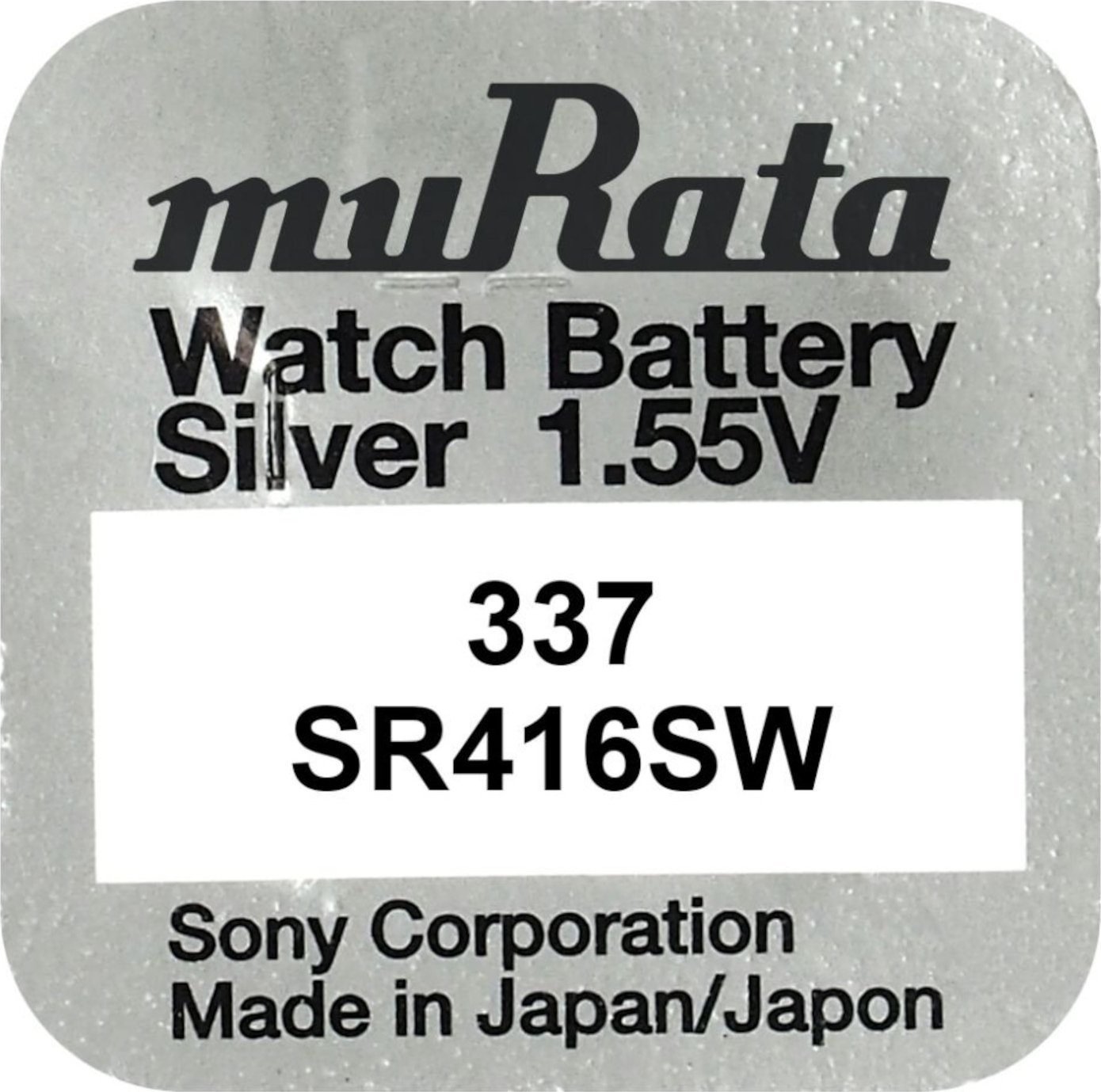 1x bateria SR416SW 337 1,5V murata