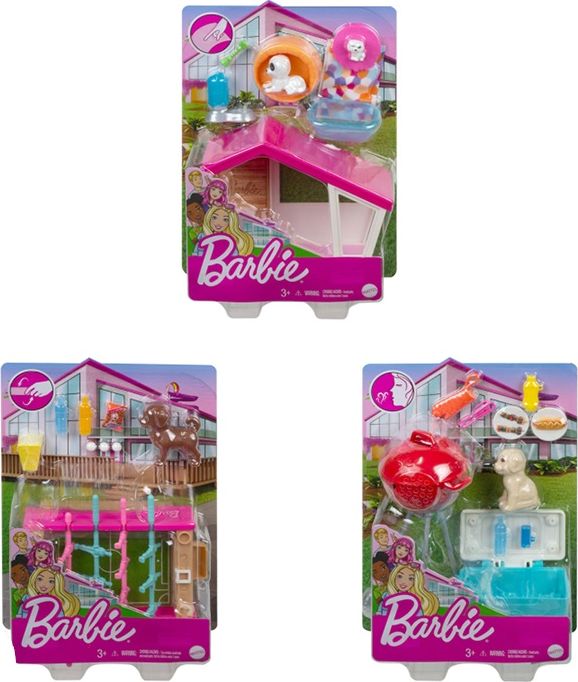 Lalka Barbie Mattel Minizestaw do zabawy (GRG75)