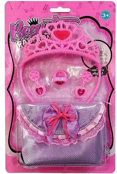 Adar Zestaw piękności: korona, kolczyki, pierścionek, torebka 356856 Adar