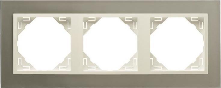 Efapel EFAPEL METALLO RAMKA 3-KROTNA TYTAN PERŁOWY 90930 TTP