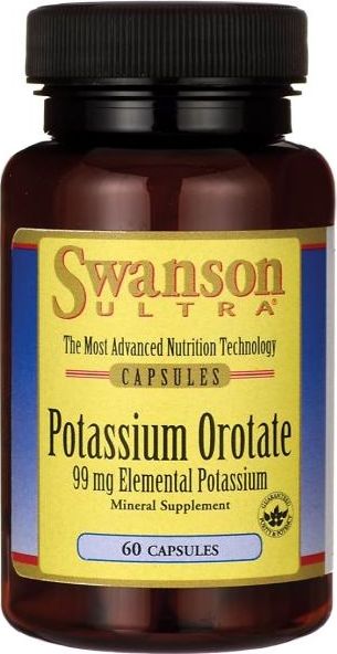 Swanson Swanson - Orotan Potasu, 60 kapsułek