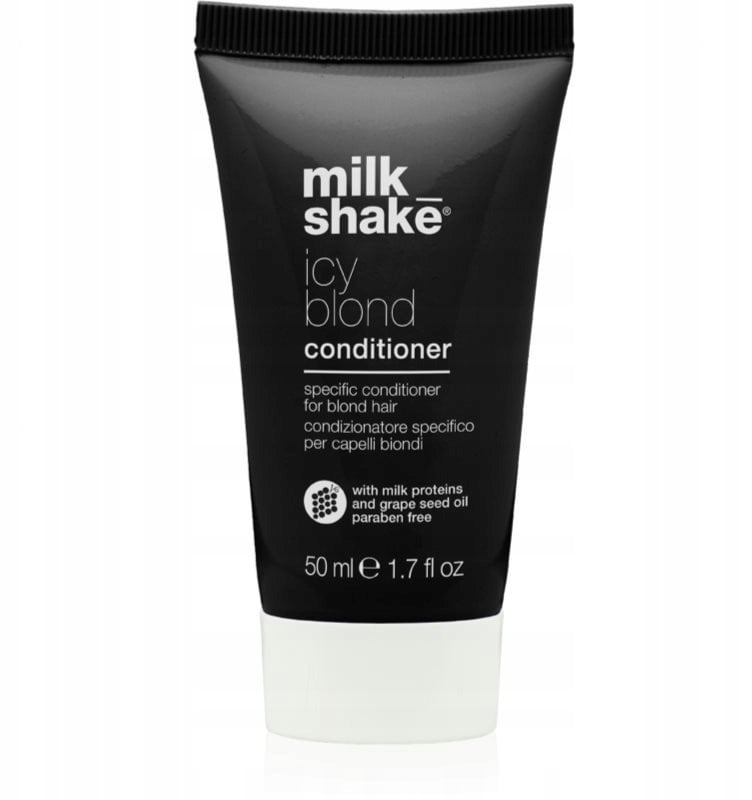 Milk Shake Icy Blond Milk Proteins Hair Conditioner Counteracts Yellow Or Orange Tones 50 ml For Women