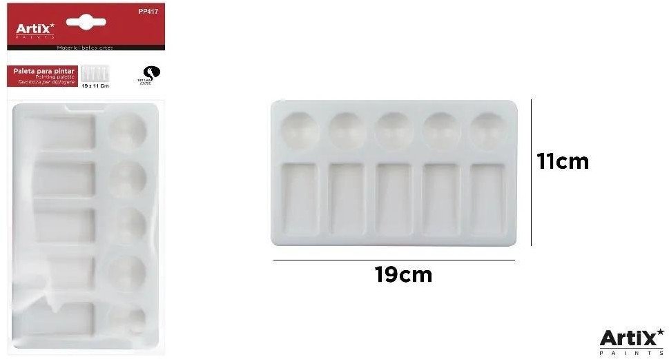 Paleta malarska prostokątna 18,5x11cm