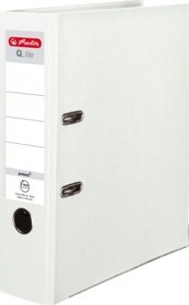 Segregator Herlitz dźwigniowy A4 80mm biały (WIKR-071324)