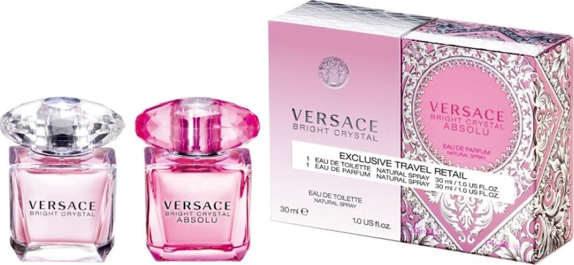 SELEKTYWNA VERSACE Zestaw prezentowy Exclusive Travel Retail Bright Crystal (woda toaletowa 30ml + woda perfumowana Absolu 30ml)