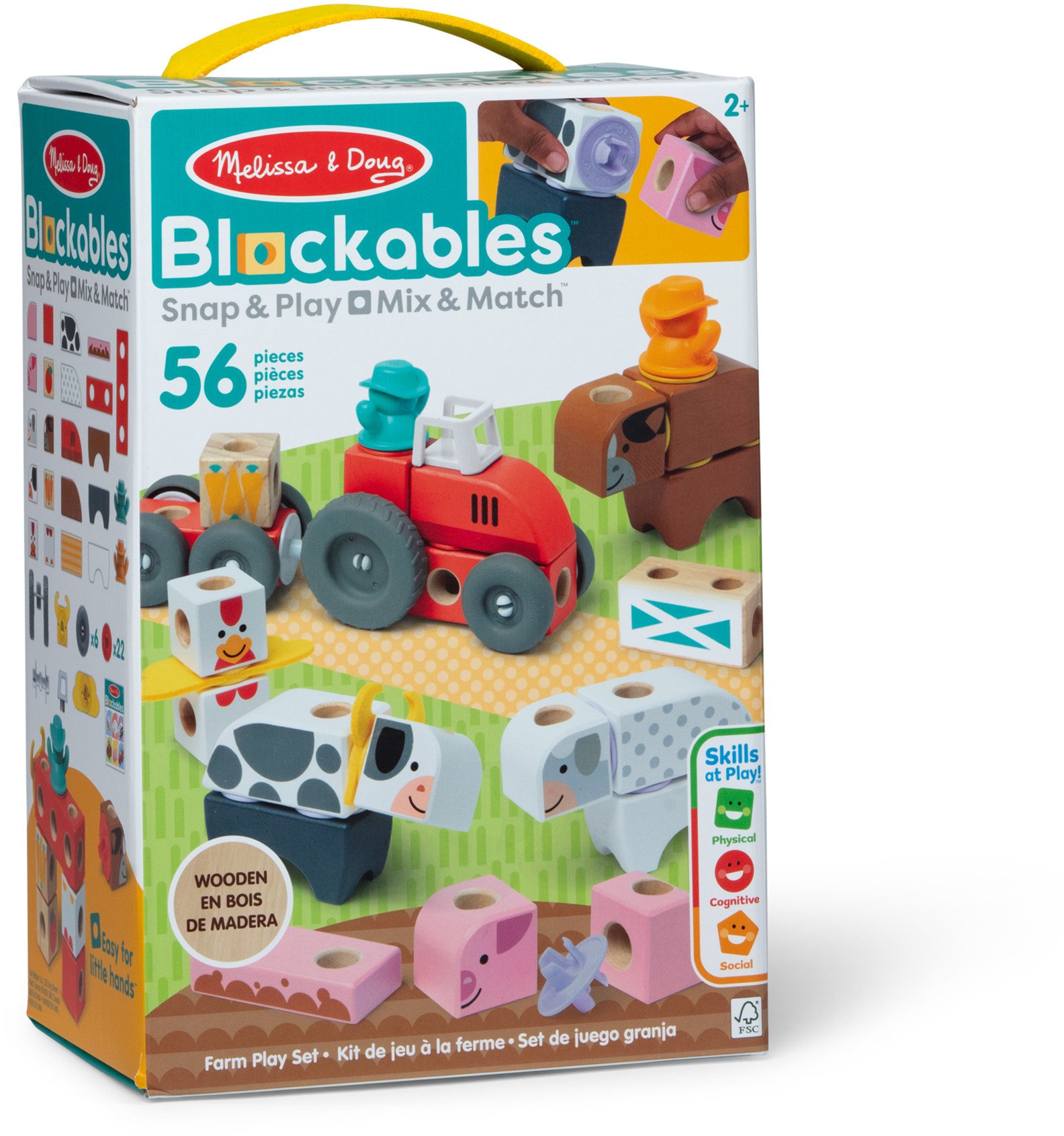 Melissa & Doug - Blockables Bauernhof Spielset