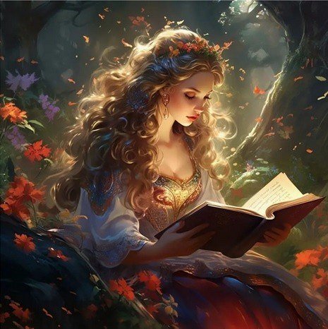 Norimpex Diamentowa mozaika Kobieta z książką 30x40cm (2000317)