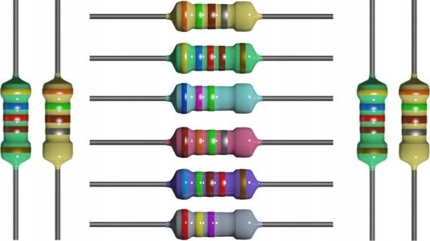 10x rezystor 2K tolerancja 1% moc 1/4W