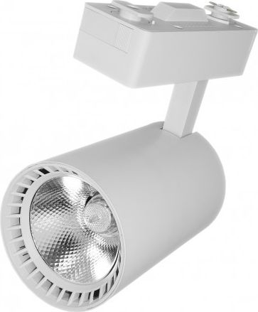 Nvox Lampa sklepowa led reflektor szynowy jednofazowy biały 30w 2250 lm światło zimne 6000k