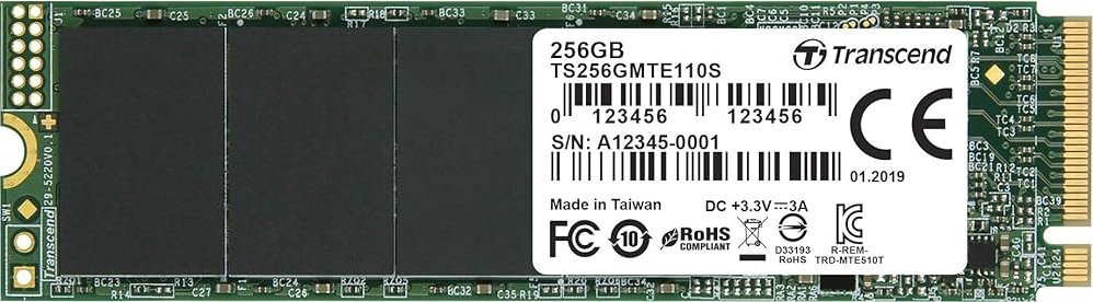 Dysk SSD Transcend 110S 256GB M.2 2280 PCI-E x4 Gen3 NVMe (TS256GMTE110S)