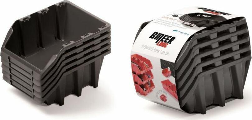 Prosperplast KUWETY 8 BINEER LONG 5SZT CZARNE 198x118x155mm KBILS20-S411