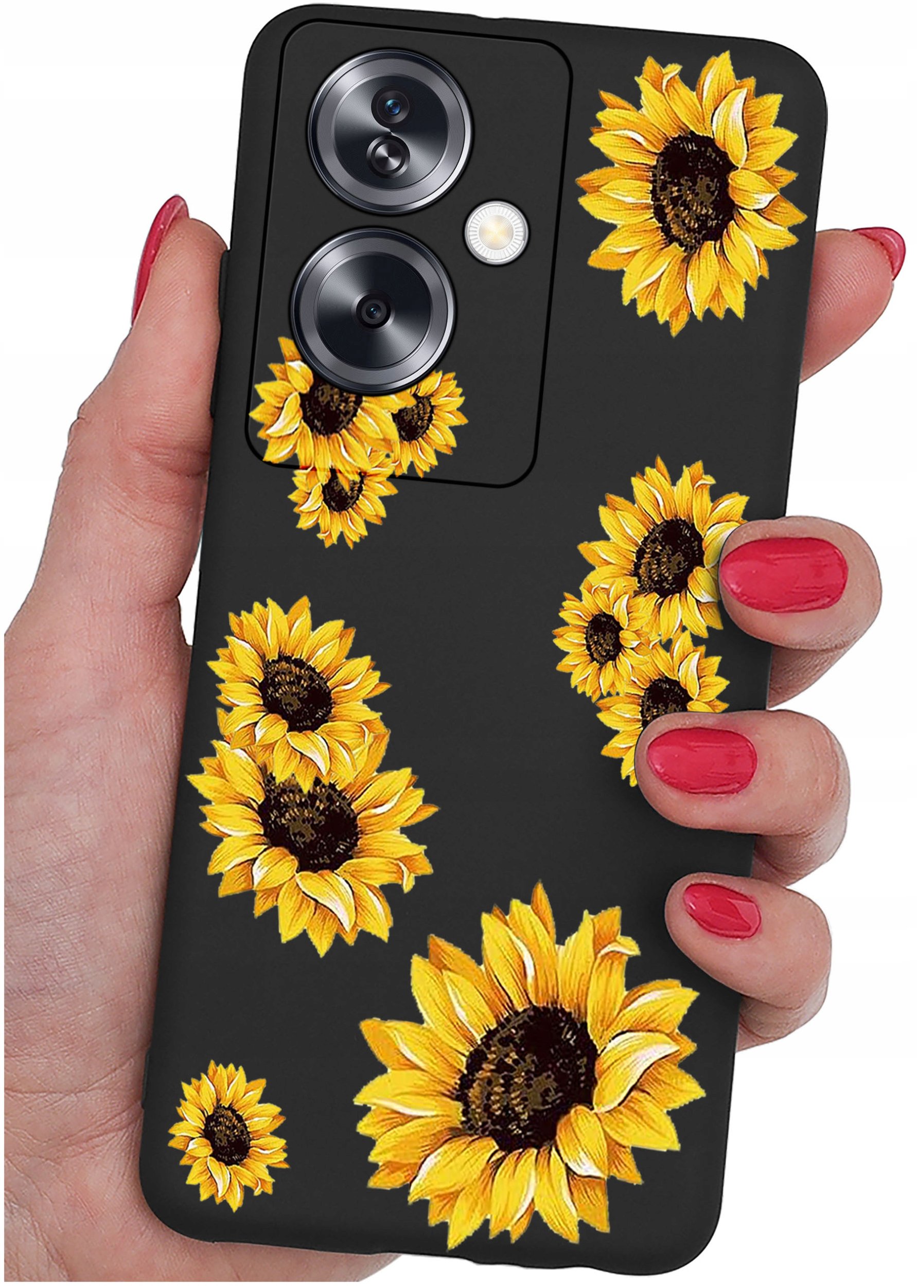 ETUI do Oppo A79 5G WZORY |SILIKONOWE MATT CASE + SZKŁO ochronne 9H