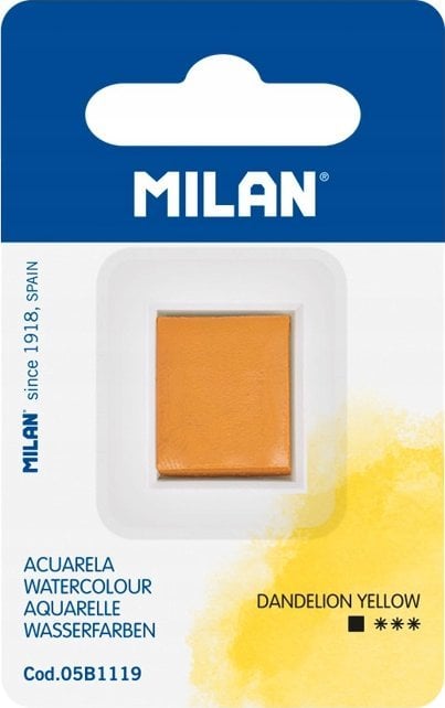 Teka Farba akwarelowa w kostce żółty mniszek MILAN