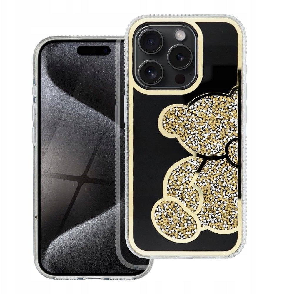 Futerał TEDDY BEAR do IPHONE 17 Pro Max złoty