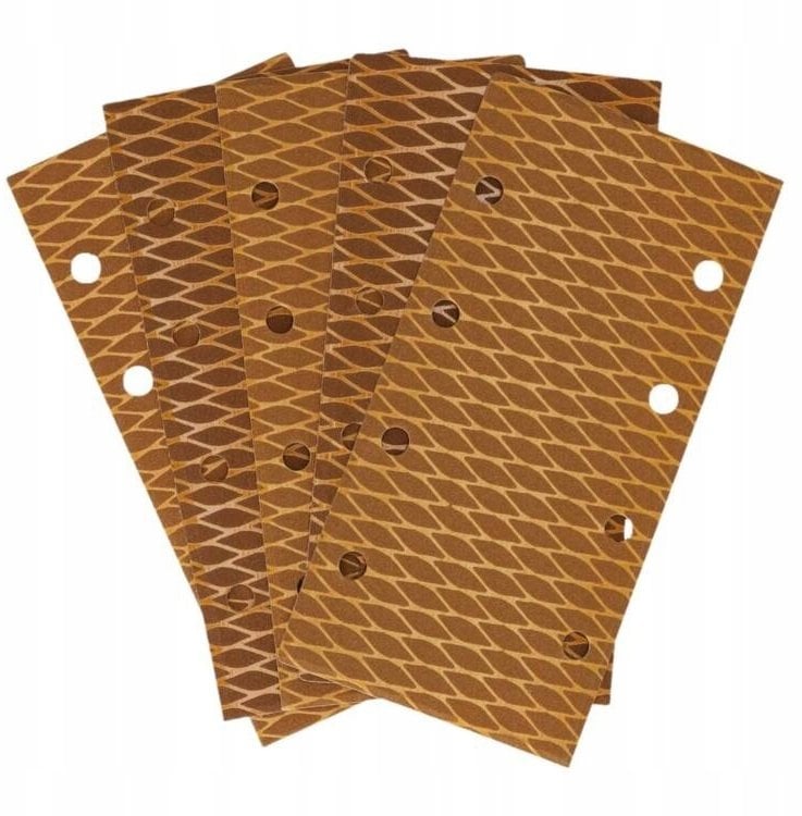 Dedra Papier ścierny Anti-clogg #180, 92x182mm, rzep, 5szt