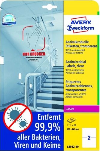 AVERY Etykieta L8012 210x148 (L8012-10)