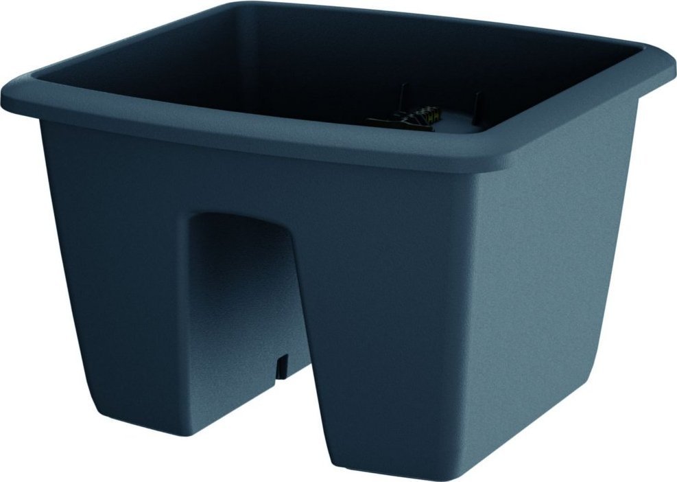 Prosperplast Doniczka na balustradę, skrzynka balkonowa RESPANA RAILING DREB290-S433, Kolor Antracyt, Prosperplast, Wymiary 29x30x21 cm