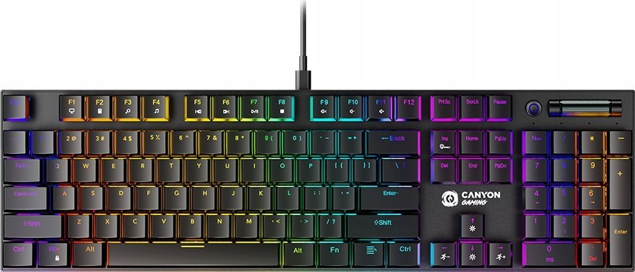 Klawiatura Canyon CANYON Klawiatura gamingowa Cometstrike GK-55 Czarna