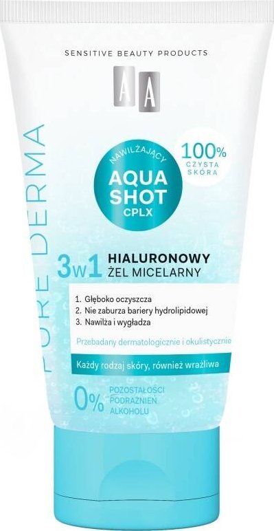 AA Pure Derma Hialuronowy żel micelarny 3w1 150ml