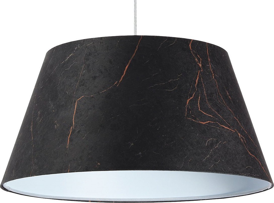 Lampa wisząca Lumes Czarna lampa wisząca welurowa dzwon - S411-Najra