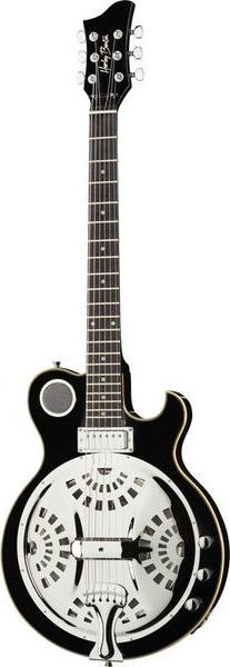 Harley Benton Custom Line ResoKing Czarna Gitara Elektryczna Rezonansowa