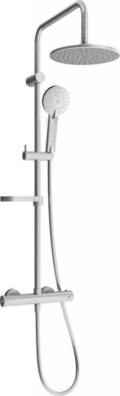 Zestaw prysznicowy Mexen Mexen KX40 zestaw prysznicowy natynkowy z deszczownicą i baterią termostatyczną, grafit - 771504091-66