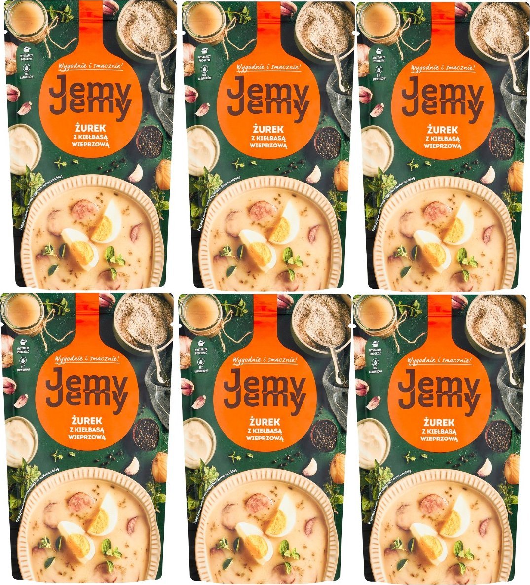 JemyJemy JemyJemy Żurek z kiełbasą wieprzową 450 g x 6 sztuk