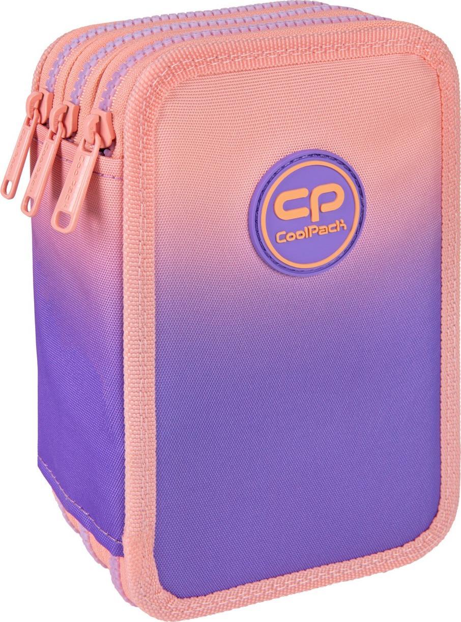 Piórnik Patio Piórnik potrójny z wyposażeniem Jumper 3 Gradient berry jagoda E67506 CoolPack