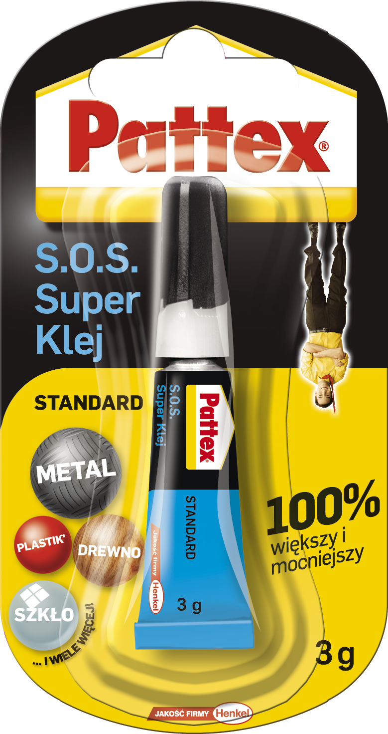 Henkel Klej uniwersalny błyskawiczny PATTEX S.O.S. Super Klej Standard 3g