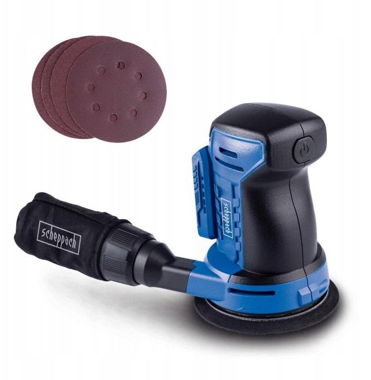 Scheppach Akumuliatorinis ekscentrinis šlifuoklis C-OBS125-X, korpusas, Scheppach