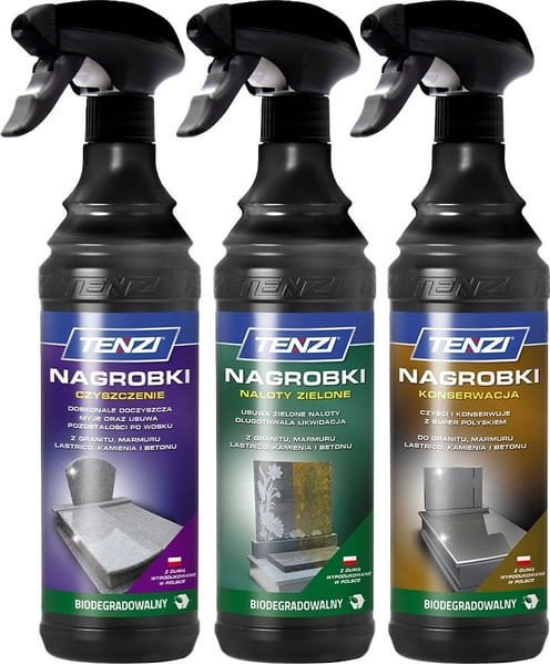 Tenzi Zestaw TENZI Do Czyszczenia I Konserwacji Nagrobków 3x600ml