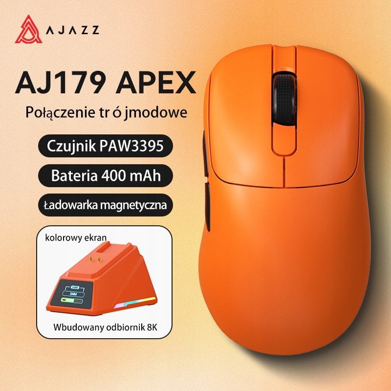 Mysz bezprzewodowa AJ179APEX Orange