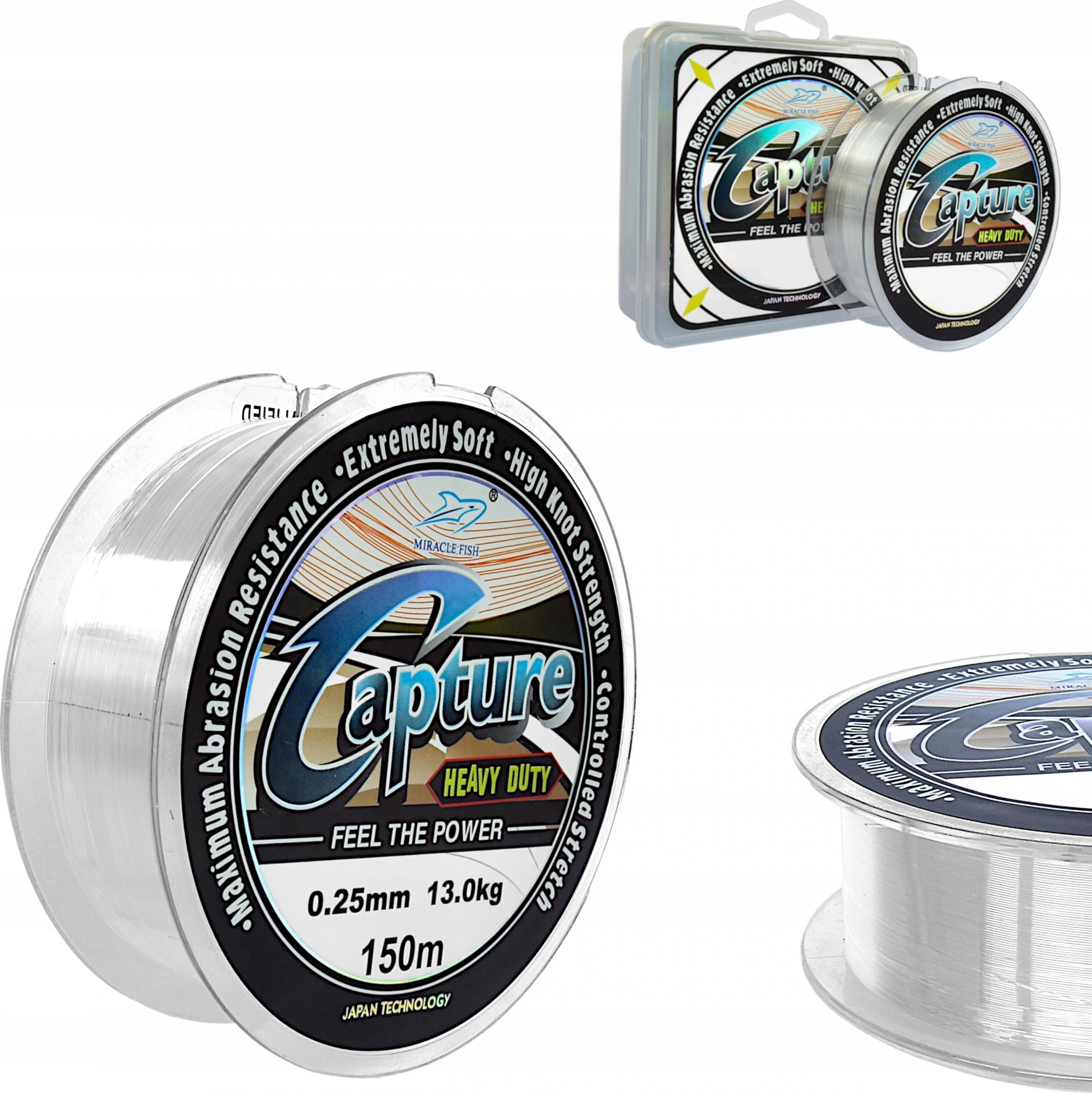 Miracle Fish Żyłka CAPTURE 0.25 mm/ 13 kg 150 m EXTRA MOC