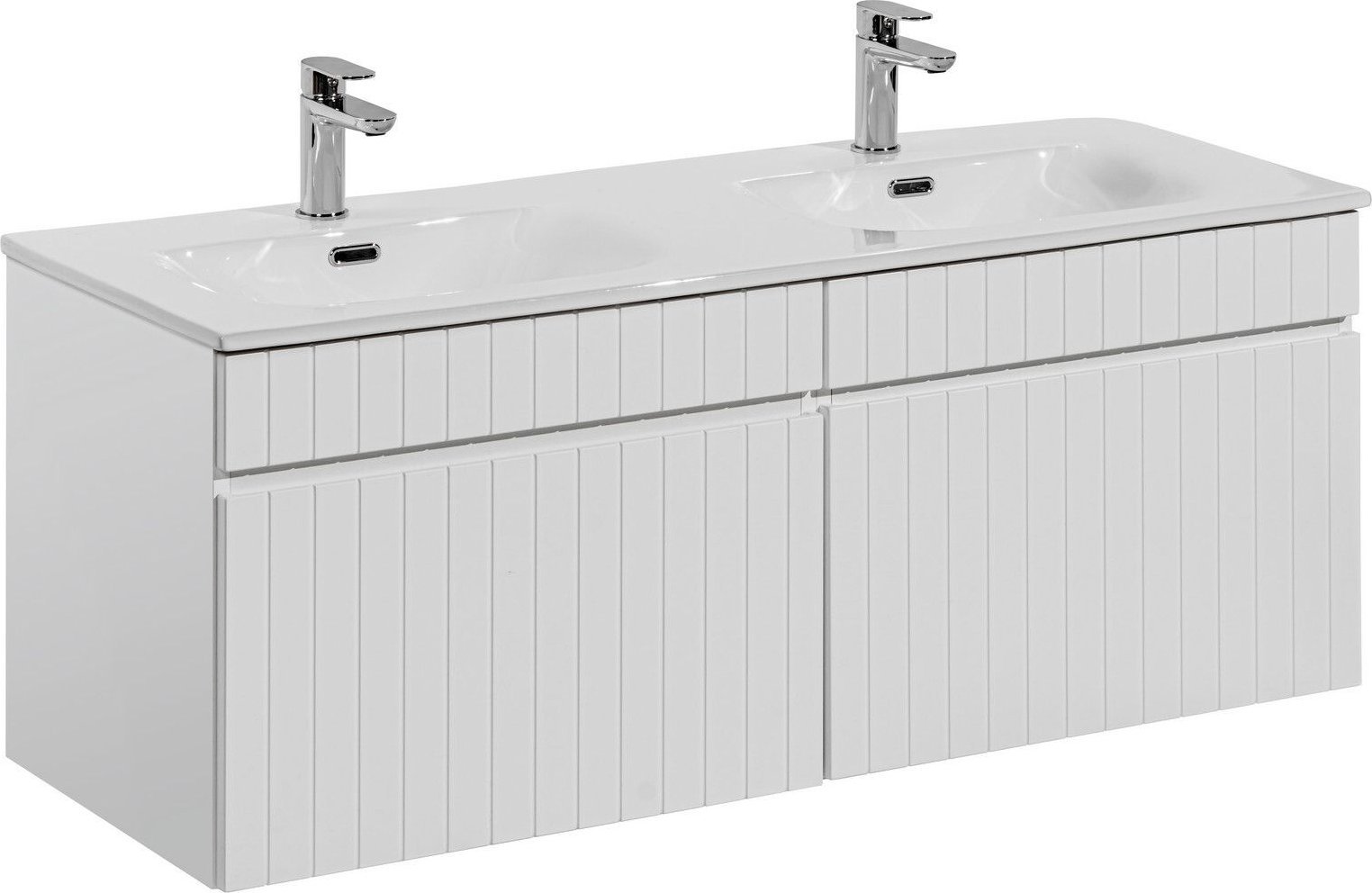 Comad Szafka z umywalką, zestaw, Iconic, 120x46x46 cm, biały, mat