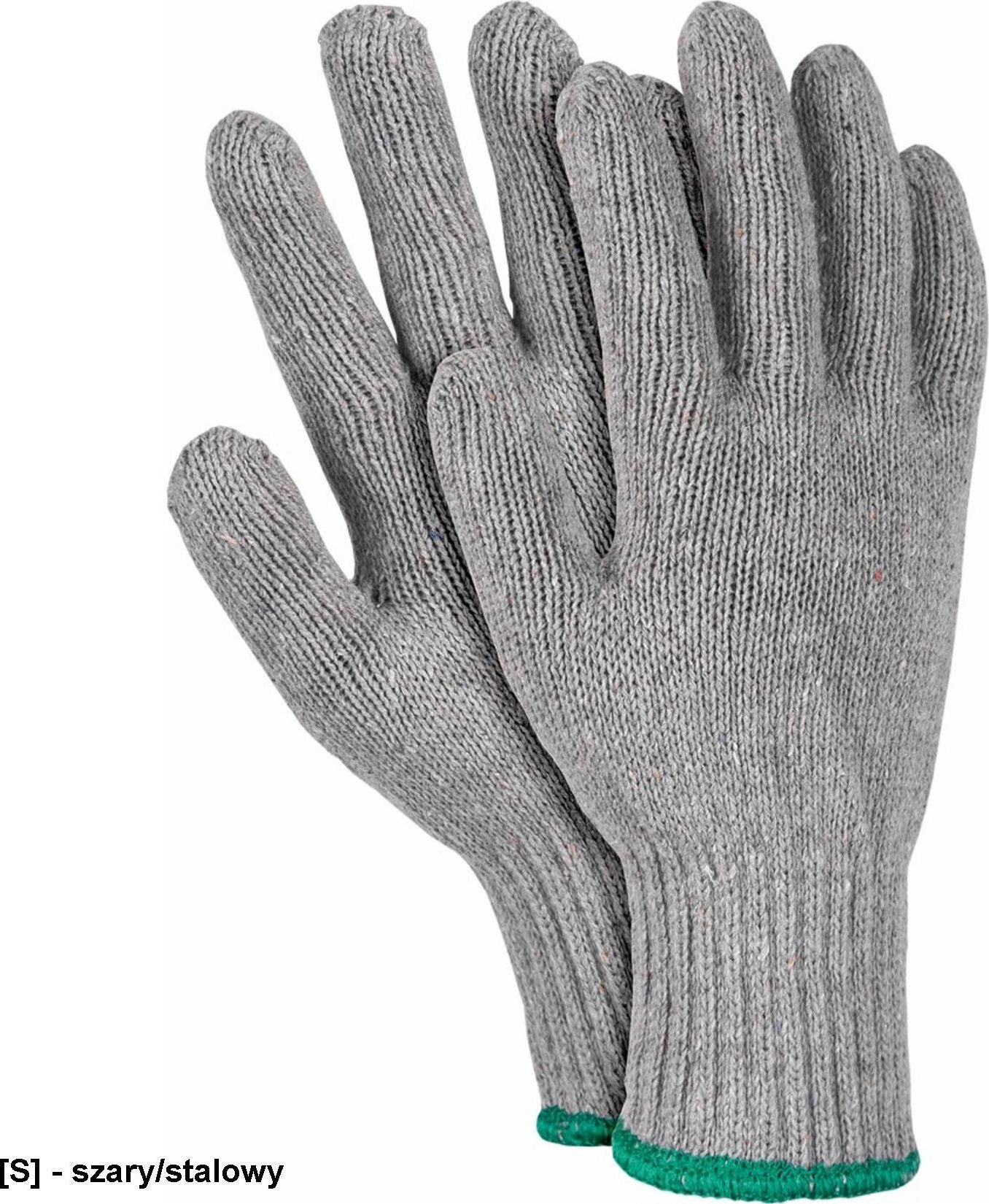 R.E.I.S. RDZ-GREY - Rękawice ochronne wykonane z dzianiny 8