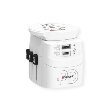 Skross PRO Light USB AC30PD World Travel Adapter, na cały świat