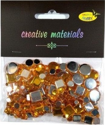 Elementy kryształkowe złote 4-12mm 25g