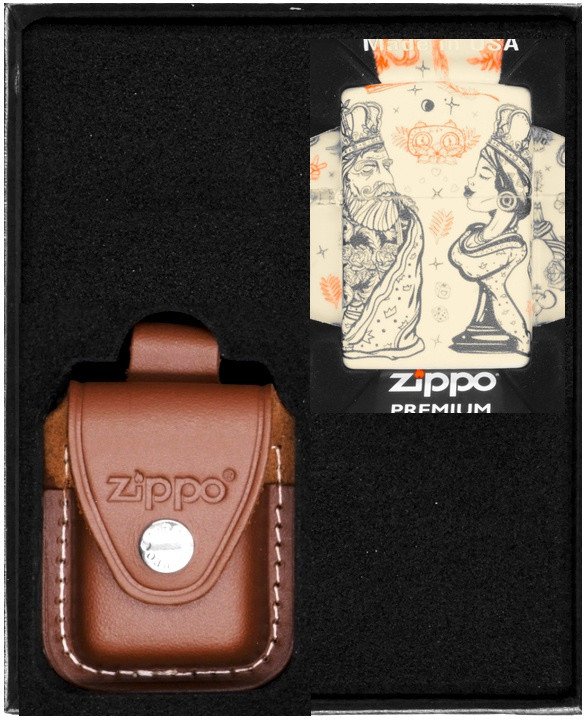 Zestaw ZIPPO Zapalniczka CHESS DESIGN Prezentowy No2