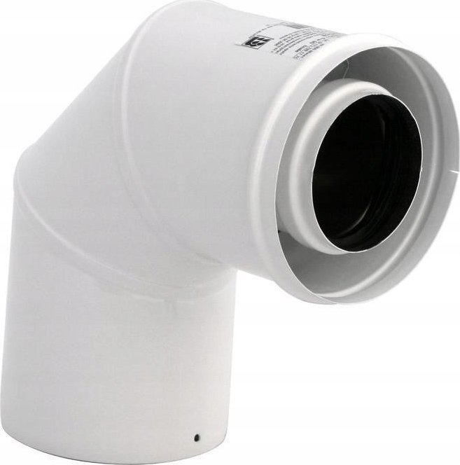 SpiroFlex 80/125 kolano dwuścienne 90 białeKOLANO 2-SCIENNE BIALE 90