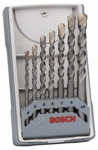 Wiertło Bosch do betonu walcowe 7 4 5 6 10 8mm zestaw (2607017082)