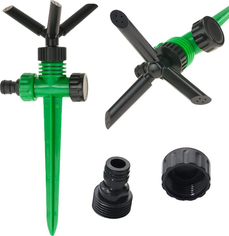 Verk Zraszacz ogrodowy trawy obrotowy pulsacyjny 360deg; Zraszacz ogrodowy trawy obrotowy pulsacyjny 360deg;
