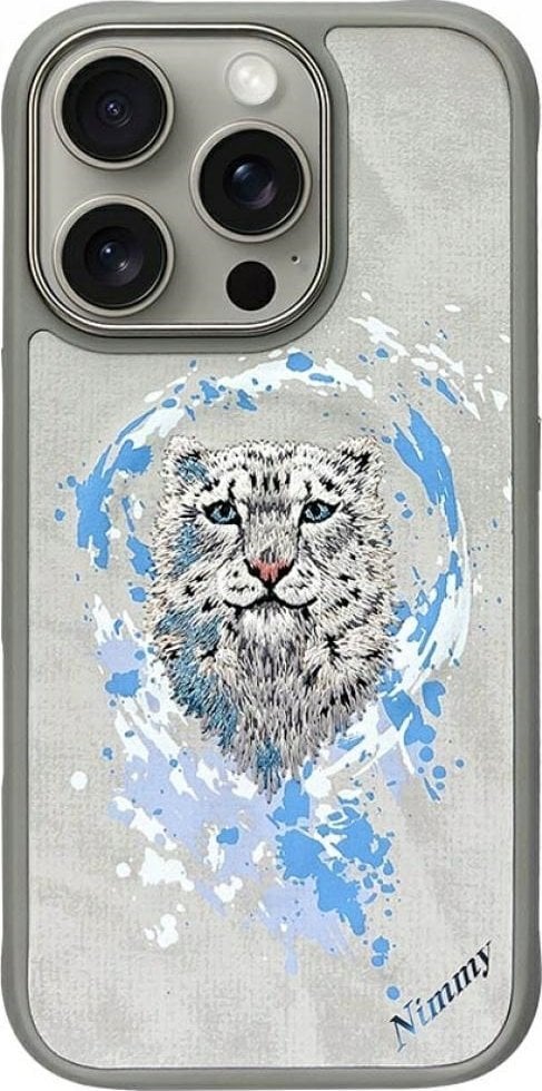 Nimmy Panther MagSafe case for iPhone 16 Pro light gray