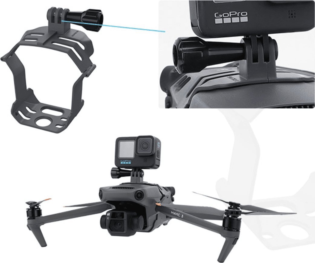 SunnyLife UCHWYT 1/4 CALA DO DRONA DJI MAVIC 3 / CLASSIC NA KAMERĘ LATARKĘ GOPRO
