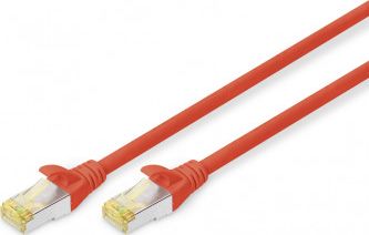 Digitus Assmann / Digitus CAT 6A S-FTP PATCH C. LSOH. CU cable structure: 4 x 2 AWG 26/7, twisted pair, color: red, length: 3 m, occupancy: 1: 1, shea