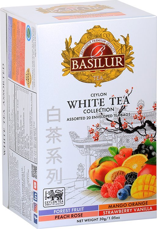 Basilur Basilur WHITE TEA biała herbata 4 SMAKI - 20x1,5g