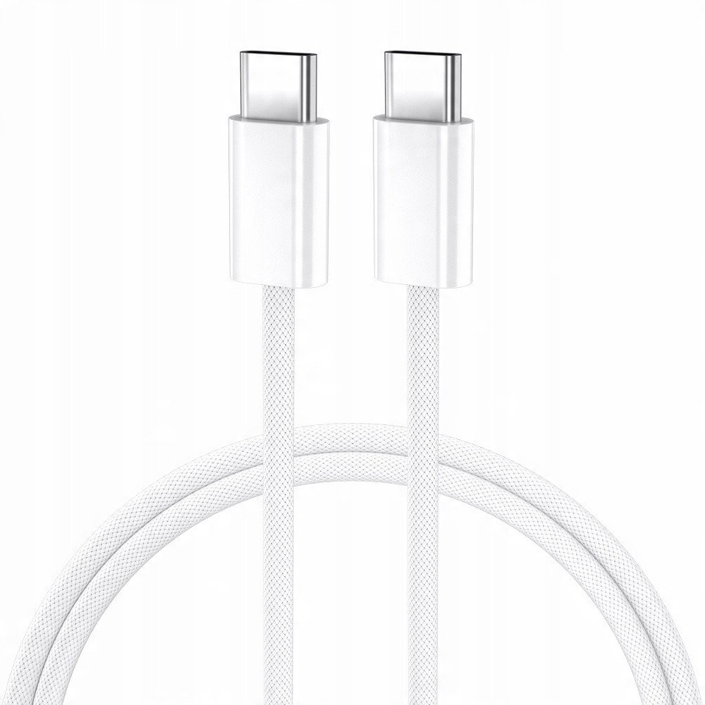 BWOO kabel USB-C - USB-C 1m 60W do iPhone 15 BO-X284 biały