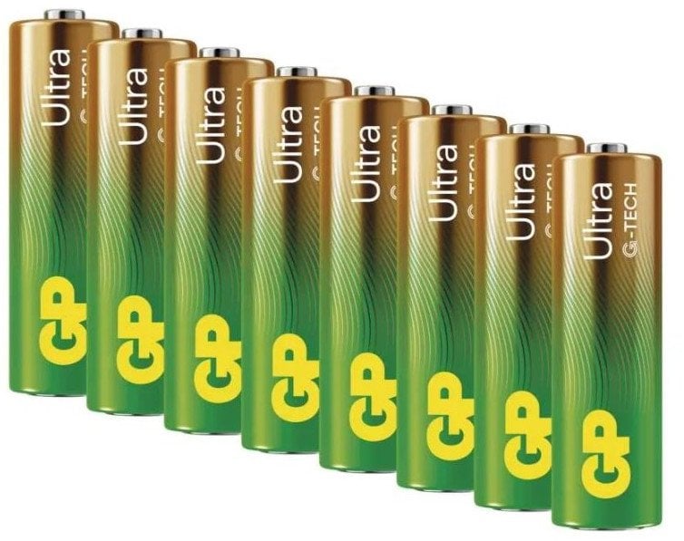 GP Bateria jednorazowa alkaliczna, paluszek, AA, 1.5V, , blistr, 8-pack, ULTRA