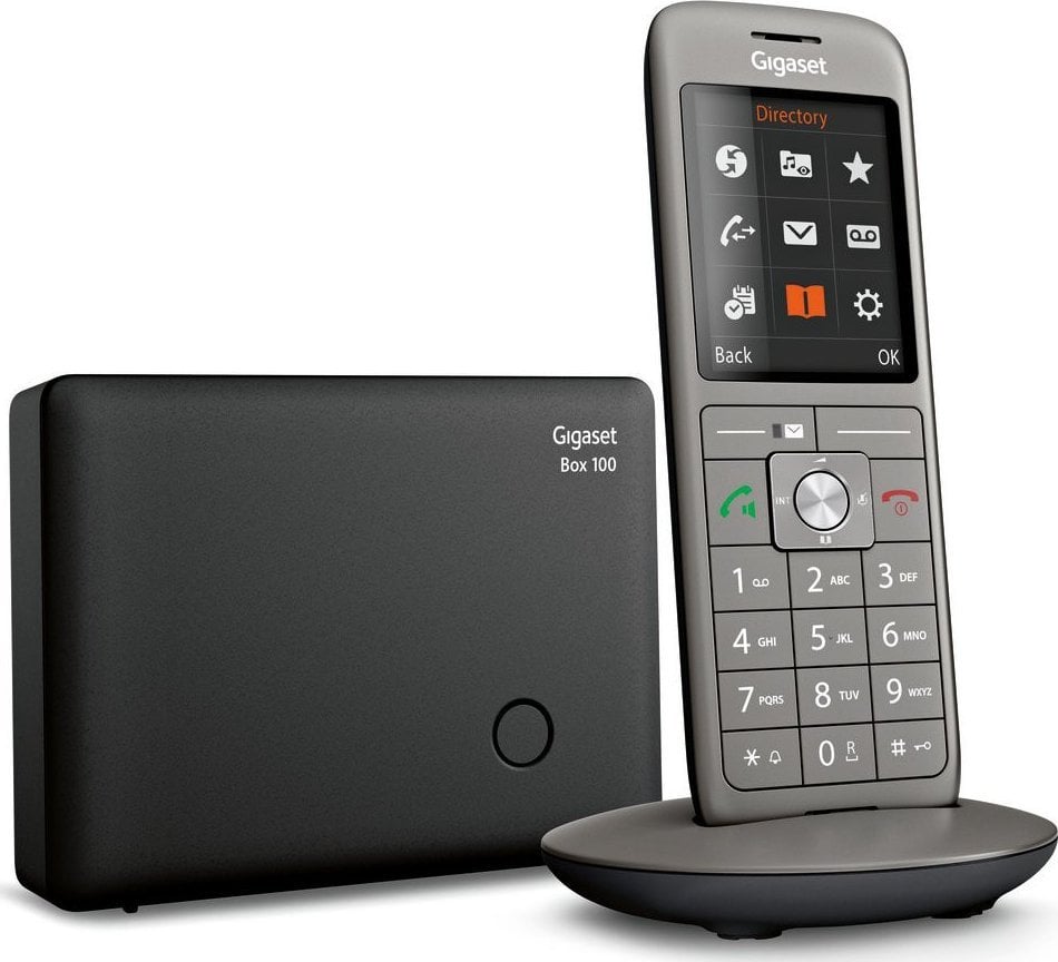 Telefon stacjonarny Gigaset Gigaset CL660 Telefon analogowy/DECT Nazwa i identyfikacja dzwoniącego Antracyt