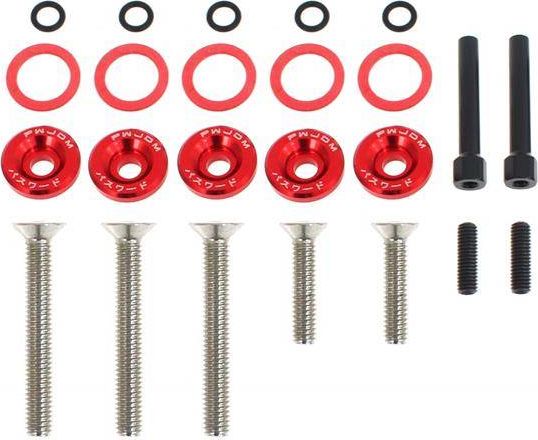 MTuning_F Śrubki Pokrywy Zaworów Honda Civic D-Seria JDM red