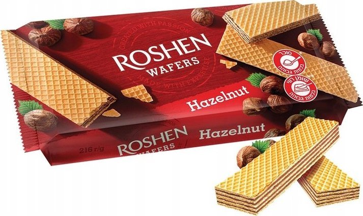 Roshen Wafelki z nadzieniem orzechowym 216 g